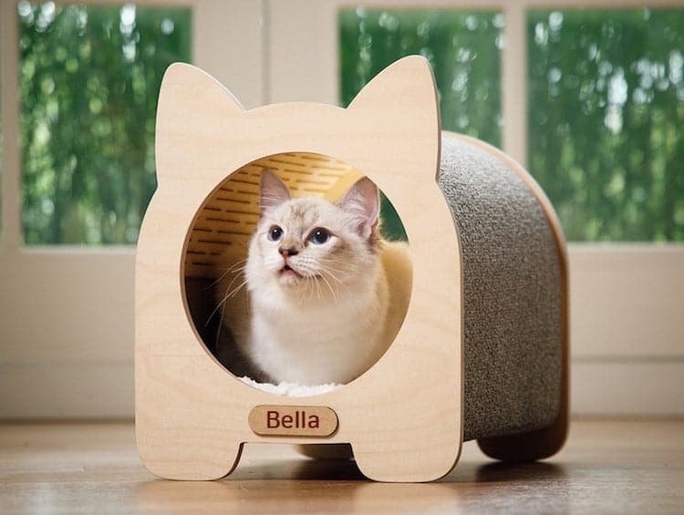 Imagen Cama de madera para gatos