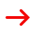 Icono flecha roja con dirección a la derecha